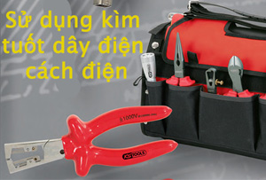 Cách sử dụng kìm tuốt dây điện cách điện VDE 1000V-2