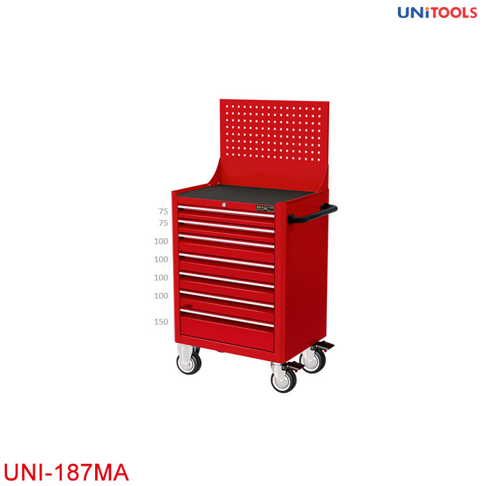 Tủ 7 ngăn kết hợp giá treo dụng cụ sửa chữa UNI-187MA-1