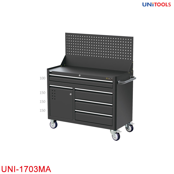 Tủ dụng cụ 5 ngăn chữ nhật kết hợp giá treo UNI-1703MA-4