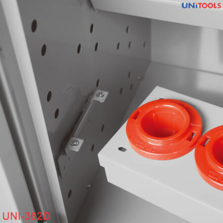chi tiết khay để tủ đựng dao cụ CNC cố định 6 khay đựng UNI-362D