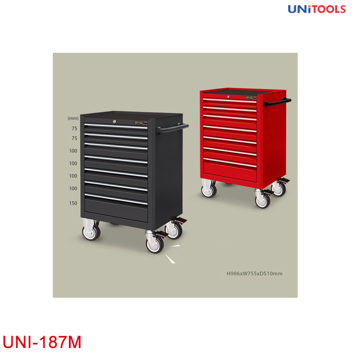 Tủ đựng dụng cụ 7 ngăn có bánh xe UNI-187M