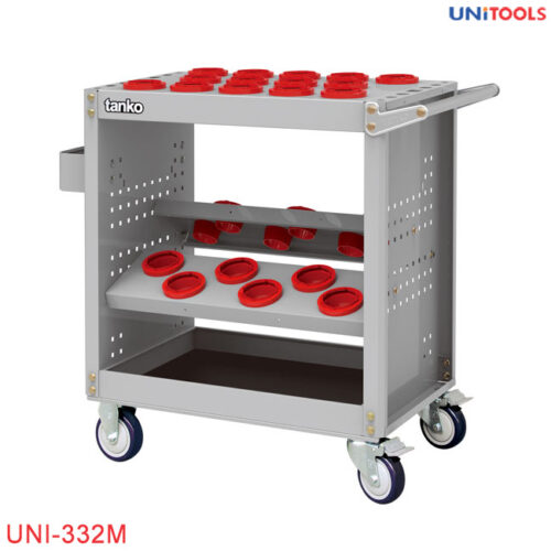 xe đẩy dao phay tiện CNC 3 ngăn đựng UNI-332M