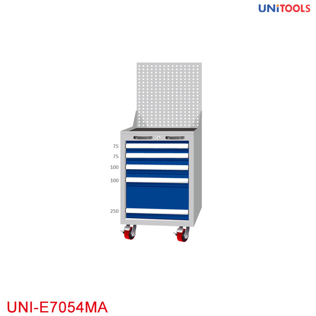 Heavy-Duty Tủ đồ nghề 5 ngăn kèm giá treo UNI-E7054MA