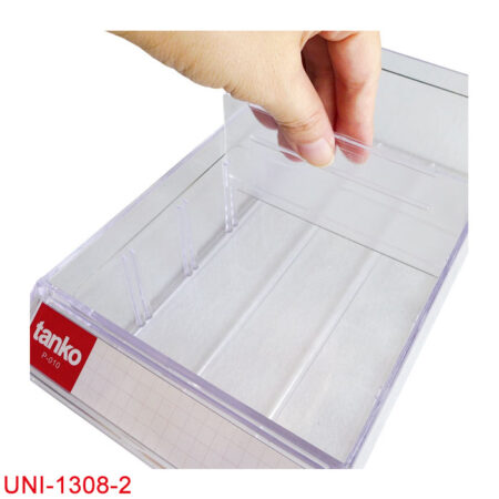 Tủ đựng linh kiện nhiều ngăn UNI-1308-2 kim loại tấm (2)