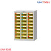 Tủ đựng linh kiện nhiều ngăn UNI-1308 kim loại tấm