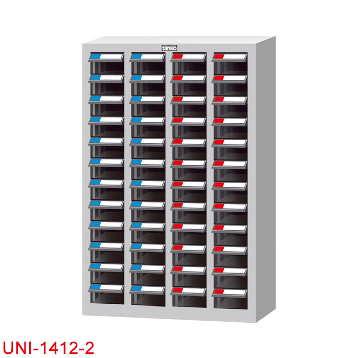 Tủ đựng linh kiện nhiều ngăn UNI-1412-2 kim loại tấm