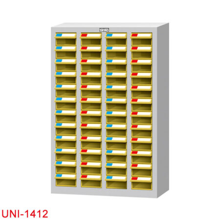 Tủ đựng linh kiện nhiều ngăn UNI-1412 kim loại tấm