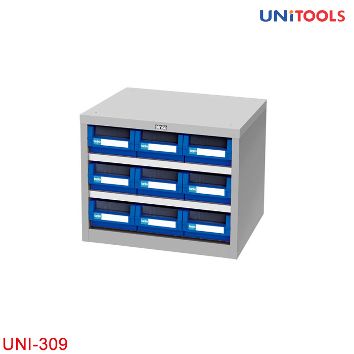 Tủ đựng linh kiện nhiều ngăn UNI-309 kim loại tấm