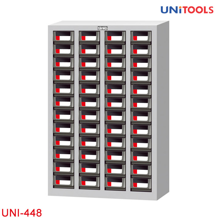 Tủ đựng linh kiện nhiều ngăn UNI-448 kim loại tấm
