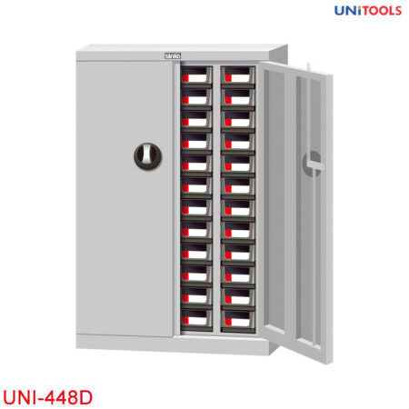 Tủ đựng linh kiện nhiều ngăn UNI-448D kim loại tấm