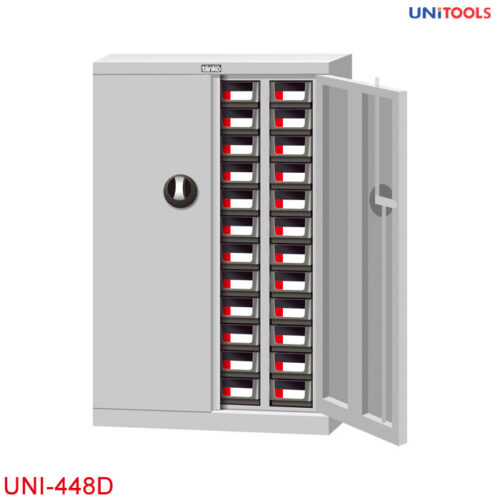 Tủ đựng linh kiện nhiều ngăn UNI-448D kim loại tấm