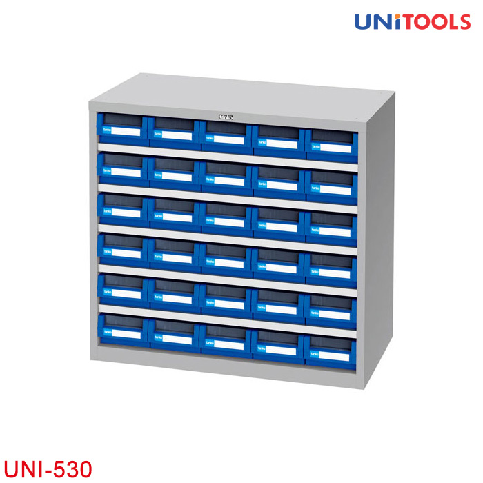 Tủ đựng linh kiện nhiều ngăn UNI-530 kim loại tấm