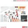 bộ đồ nghề sửa chữa điện lạnh điều hòa 129 món 116.0175 ks tools