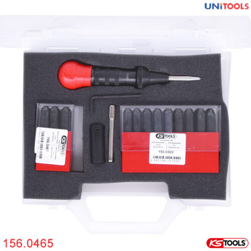 Bộ khuôn đóng số và chữ trên kim loại 156.0465 KS Tools