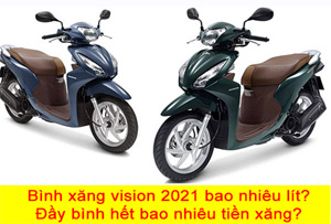 Bình xăng vision 2021 bao nhiêu lít?Cập nhập mới nhất 2022 - UNITOOLS