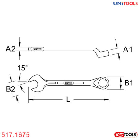 cờ lê vòng miệng 75mm KS Tools 517.1675 (1)