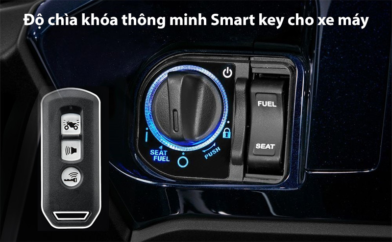 Độ chìa khóa thông minh Smart key cho xe máy chống trộm?