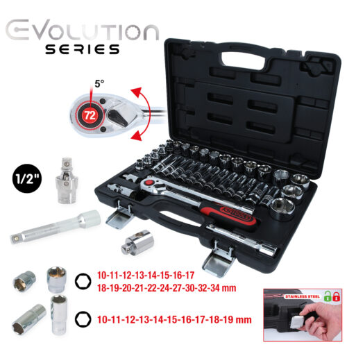 Bộ khẩu tay vặn 35 pcas 1/2 inch KS Tools model 918.0635