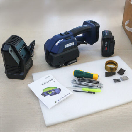 thông số kỹ thuật máy đóng đai nhựa pallet LGT260-19