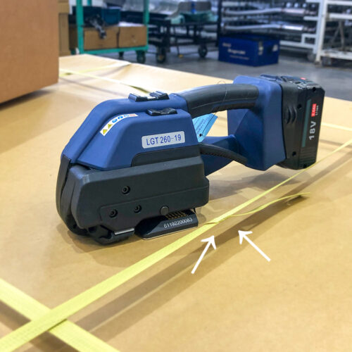 Máy siết đai nhựa cầm tay dùng pin LGT260-19 giá bán
