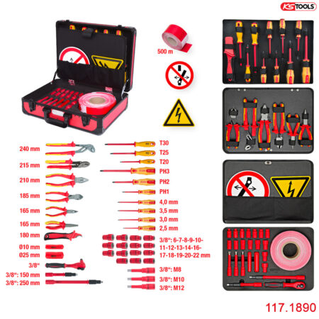 Bộ dụng cụ dạy nghề sửa chữa ô tô điện nhập Đức 117.1890 (1)