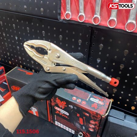 Kìm bấm chết ngàm rộng 115.1506 KS Tools Germany