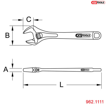 thông số mỏ lết bằng đồng chống cháy nổ ks tools 12 inch 962.1111