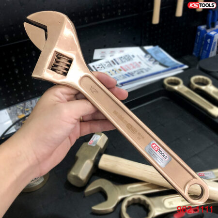mỏ lết bằng đồng cu-br chống cháy nổ ks tools 12 inch 962.1111