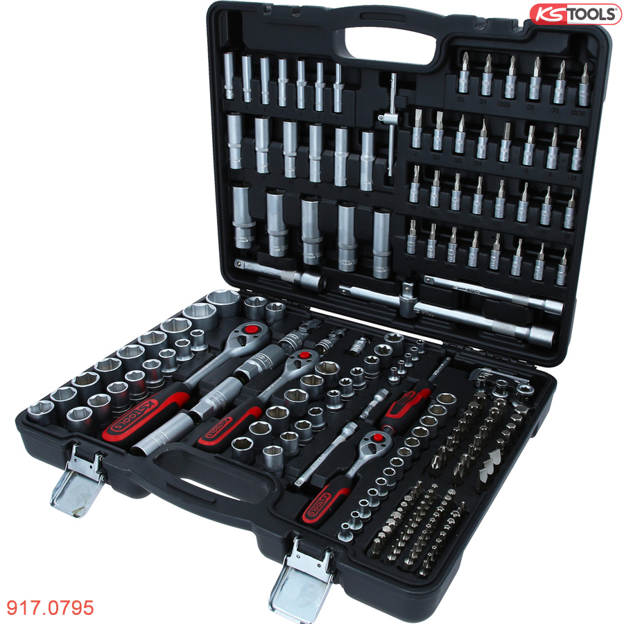 bộ khẩu mở ốc đa năng 195 pcs KS Tools 917.0795