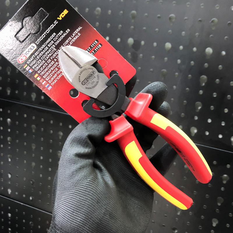 Kìm cắt Cutting pliers cách điện 1000V nhập khẩu KS Tools Đức