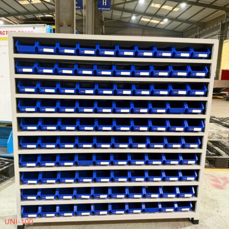 tủ đựng linh kiện 100 ngăn dạng vuông Uni-100