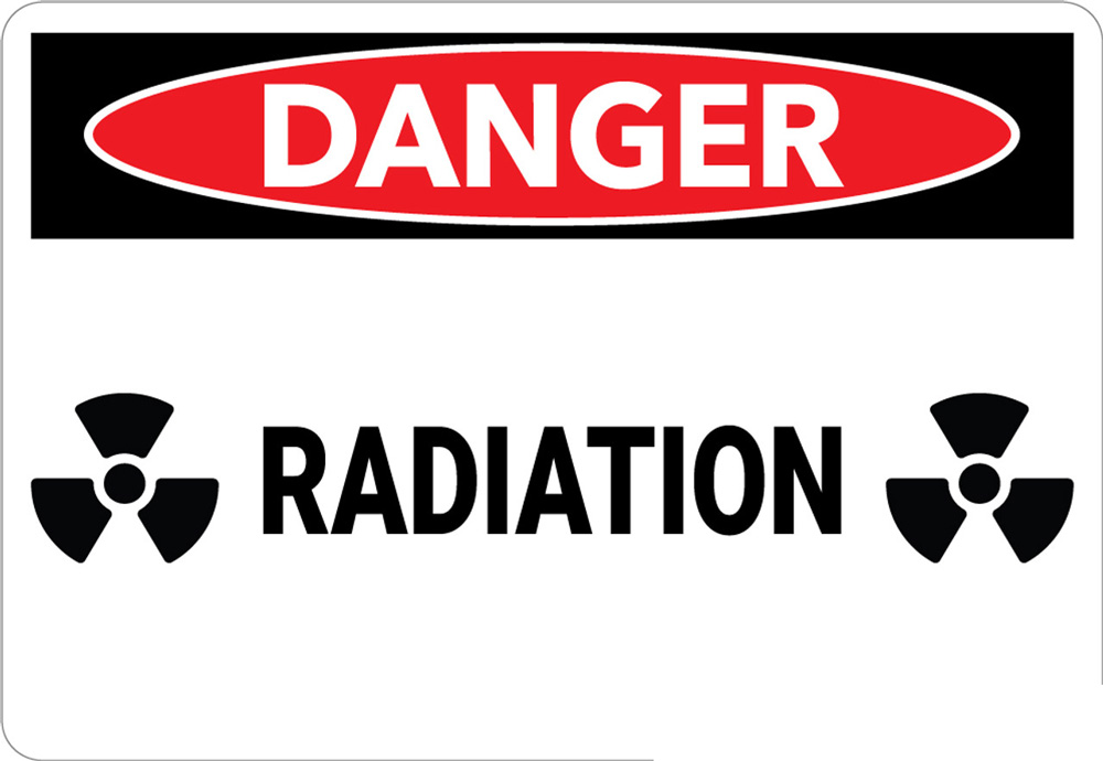 cảnh báo Nguy hiểm về bức xạ Danger of radiation