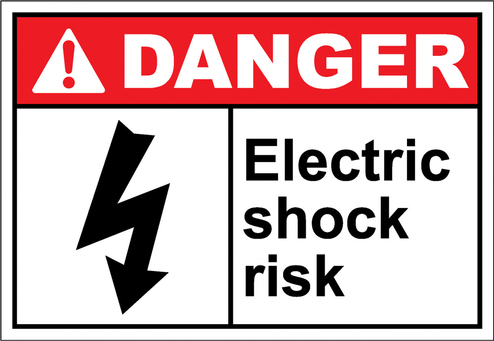 biển cảnh báo Nguy hiểm về điện (Danger of electrical shock)