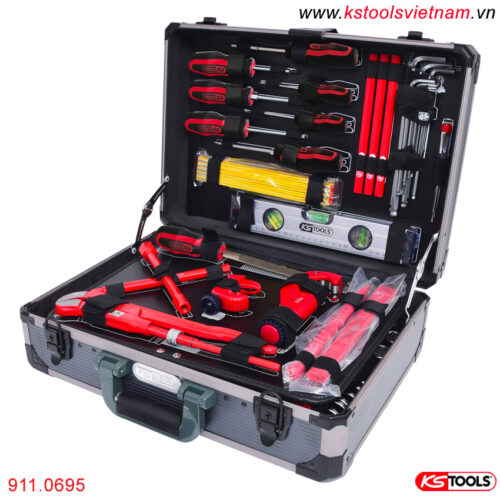 Bộ dụng cụ thi công hệ thống sưởi điều hòa KS Tools 911.0695