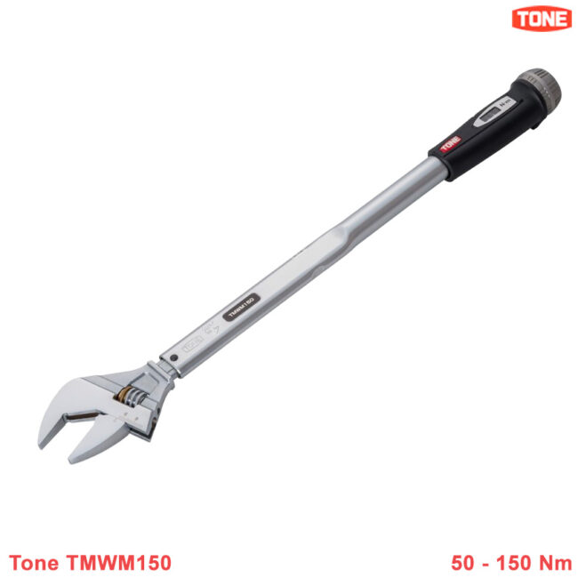 TMWM150 TONE: Mỏ lết kiểm tra lực siết 150 Nm độ mở 17-38 mm