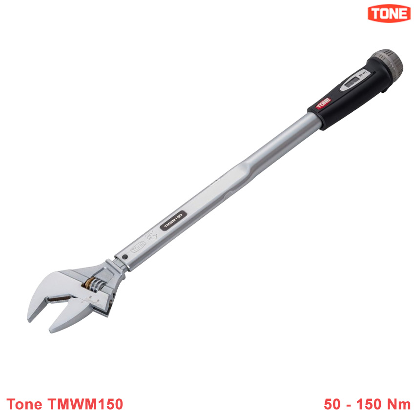 TMWM150 TONE: Mỏ lết kiểm tra lực siết 150 Nm độ mở 17-38 mm