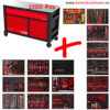chi tiết Tủ dụng cụ sửa chữa 1000 món sửa chữa ô tô Germany KS Tools
