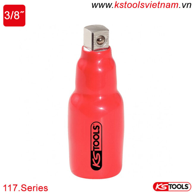 Đầu chuyển adaptor 1/4"Fx3/8"M cách điện 1000V 117.3885 KS Tools