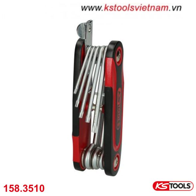 Bộ chìa lục giác hoa thị 8 cây 158.3510 KS Tools