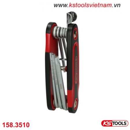 Bộ chìa lục giác hoa thị 8 cây 158.3510 KS Tools
