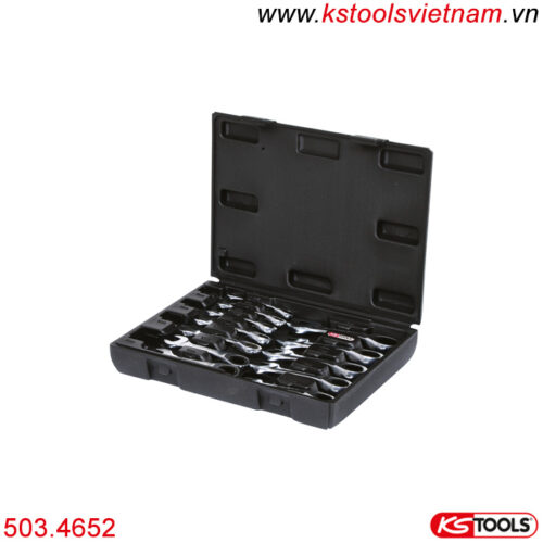 Bộ cờ lê mập đầu ratchet mở bulong góc hẹp 8-19 mm 503.4652 KS Tools