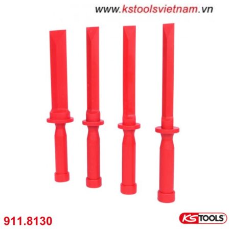 Bộ đục sợi thuỷ tinh 4 chiếc 19-38mm KS Tools 911.8130