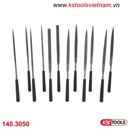 Bộ giũa 12 chi tiết 145mm, mã hiệu 140.3050 KS Tools