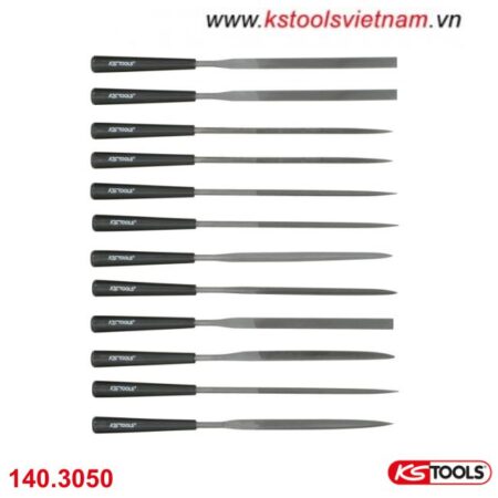 Bộ giũa 12 chi tiết 145mm, mã hiệu 140.3050 KS Tools