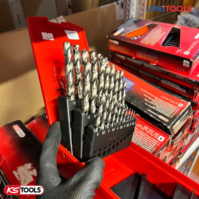 bộ khoan xoắn HSS-G 25 chiếc ks tools model 330.2623