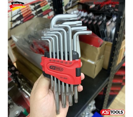 Bộ lục giác hoa thị có lỗ thân dài 10 cây 151.4820 KS Tools