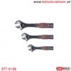 Bộ mỏ lết 3 chiếc tay nắm nhựa KS Tools 577.0199