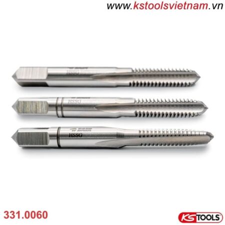 Bộ mũi khoan Taro cầm tay HSS M 3 chiếc KS Tools 331.0060