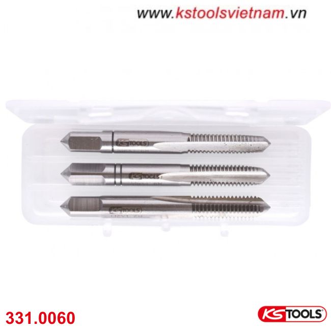 Bộ mũi khoan Taro cầm tay HSS M 3 chiếc KS Tools 331.0 Series