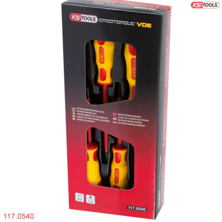 bộ tô vít cách điện 1000V 5 cây KS Tools 117.0540